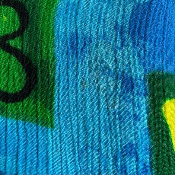 BOP Vintage Art to Wear Tropical Scene Women in Action Art Vibrant Artsy 1X - Picture 14 of 15